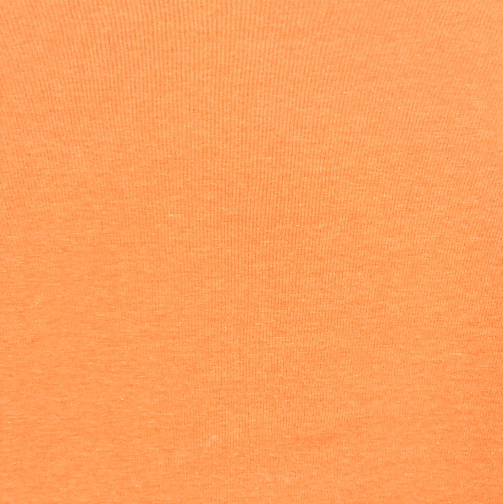 Solid Heathered Neon Orange 4 Way Stretch 10 oz Cotton Lycra Jersey Knit Fabric