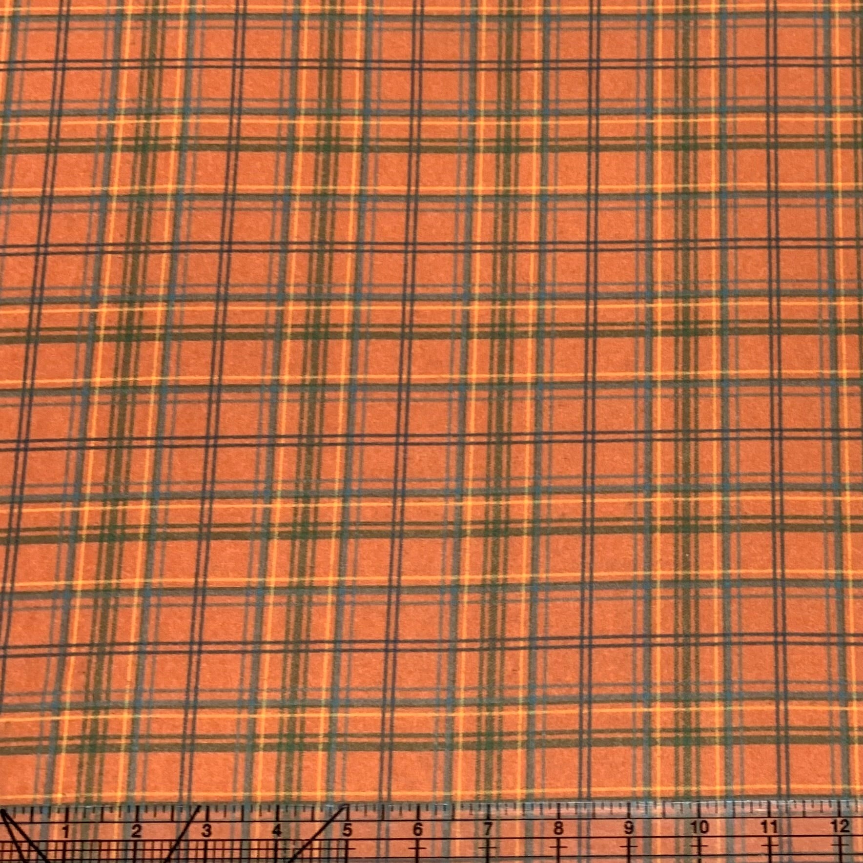 ***Tonal Rust Plaid On Lightweight Double Brushed Polyester*** (Copy)