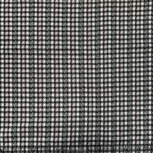 Black Dusty Pink and White Check Gingham Jacquard Double Knit Fabric