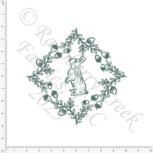 Bunny Panel Wandering Woodland by Kelsey Shaw for Fall 2025 CLUB Fabrics