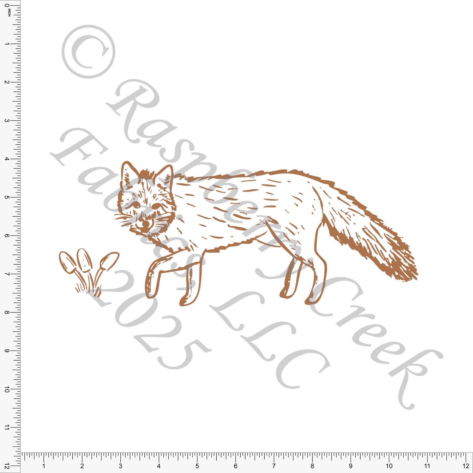 Fox Panel Wandering Woodland by Kelsey Shaw for Fall 2025 CLUB Fabrics