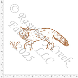 Fox Panel Wandering Woodland by Kelsey Shaw for Fall 2025 CLUB Fabrics