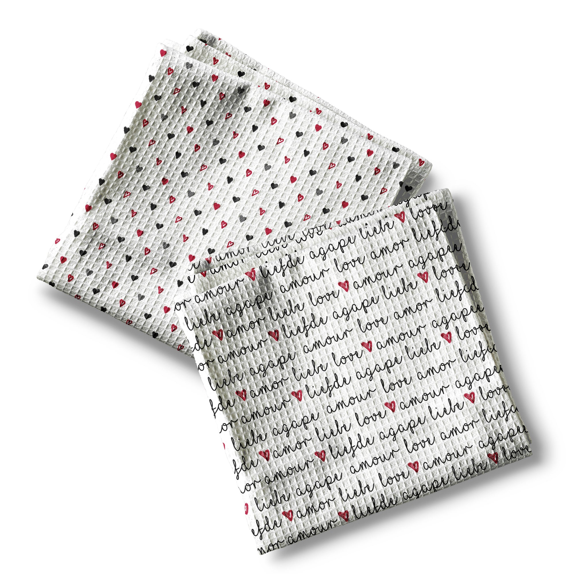 Red Black and White Love Languages, Set of Two