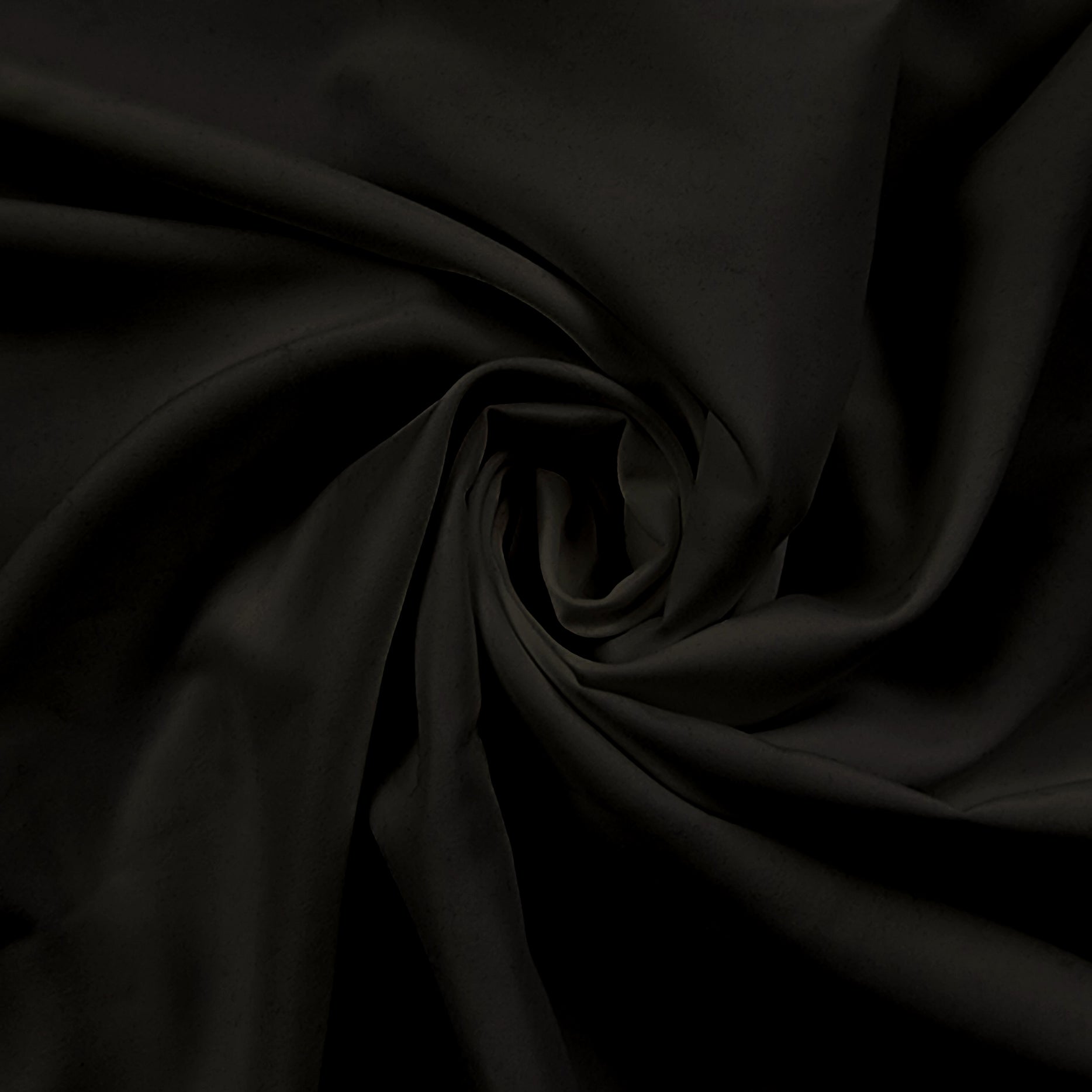 Solid Black Soft Brushed Microfiber Poly
