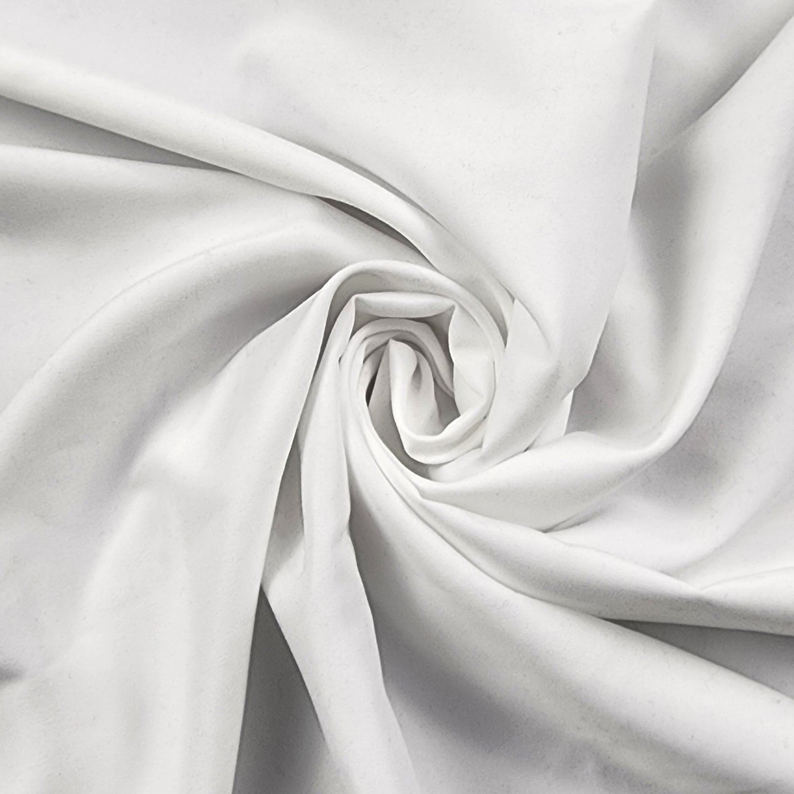 Solid Bright White Soft Brushed Microfiber Poly