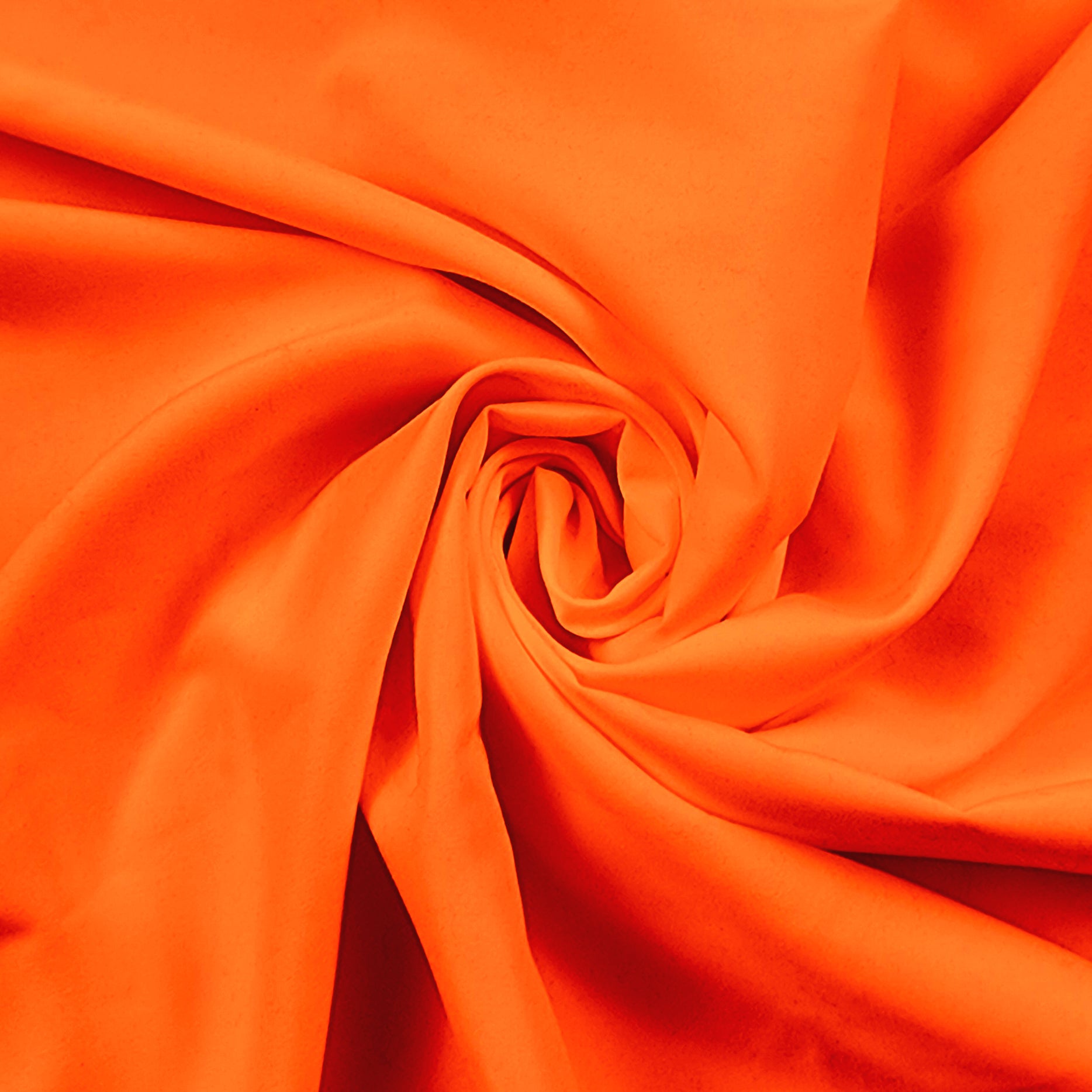 Solid Neon Hot Orange Soft Brushed Microfiber Poly