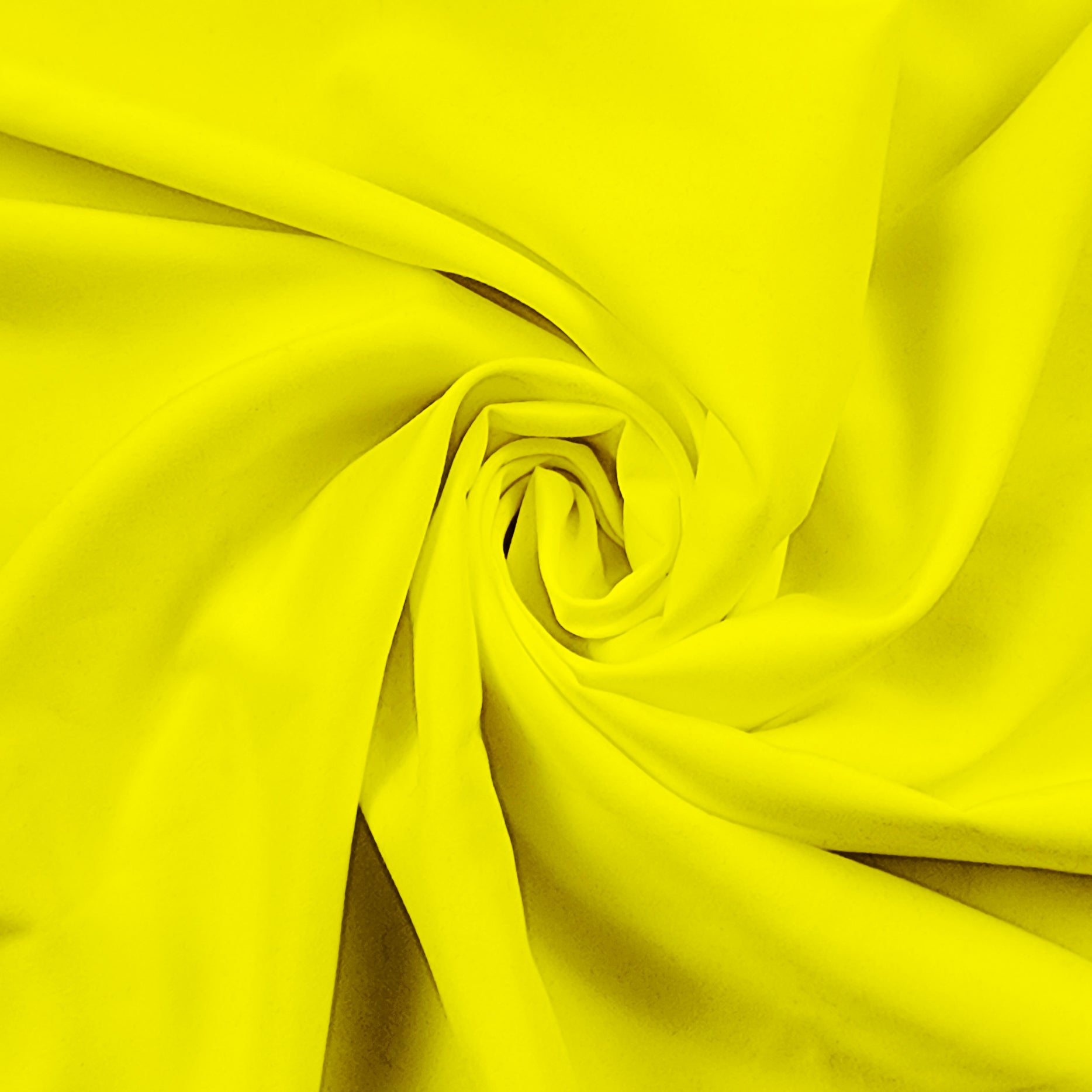 Solid Neon Hot Yellow Soft Brushed Microfiber Poly