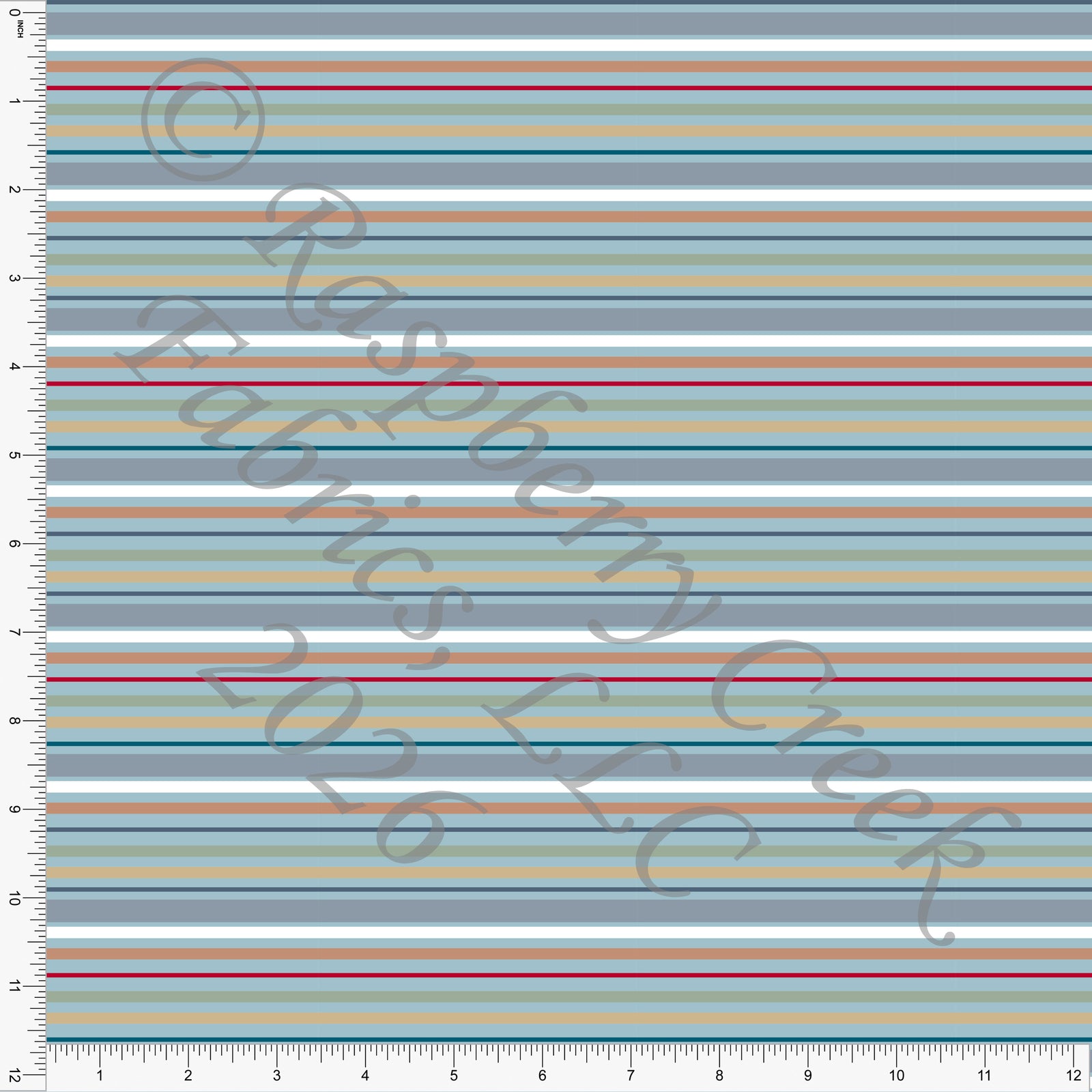 Steel Blue, Khaki, Sage, MultiStripe, My Little Valentine by Nice To Michiyo for Valentines 2026 CLUB Fabrics