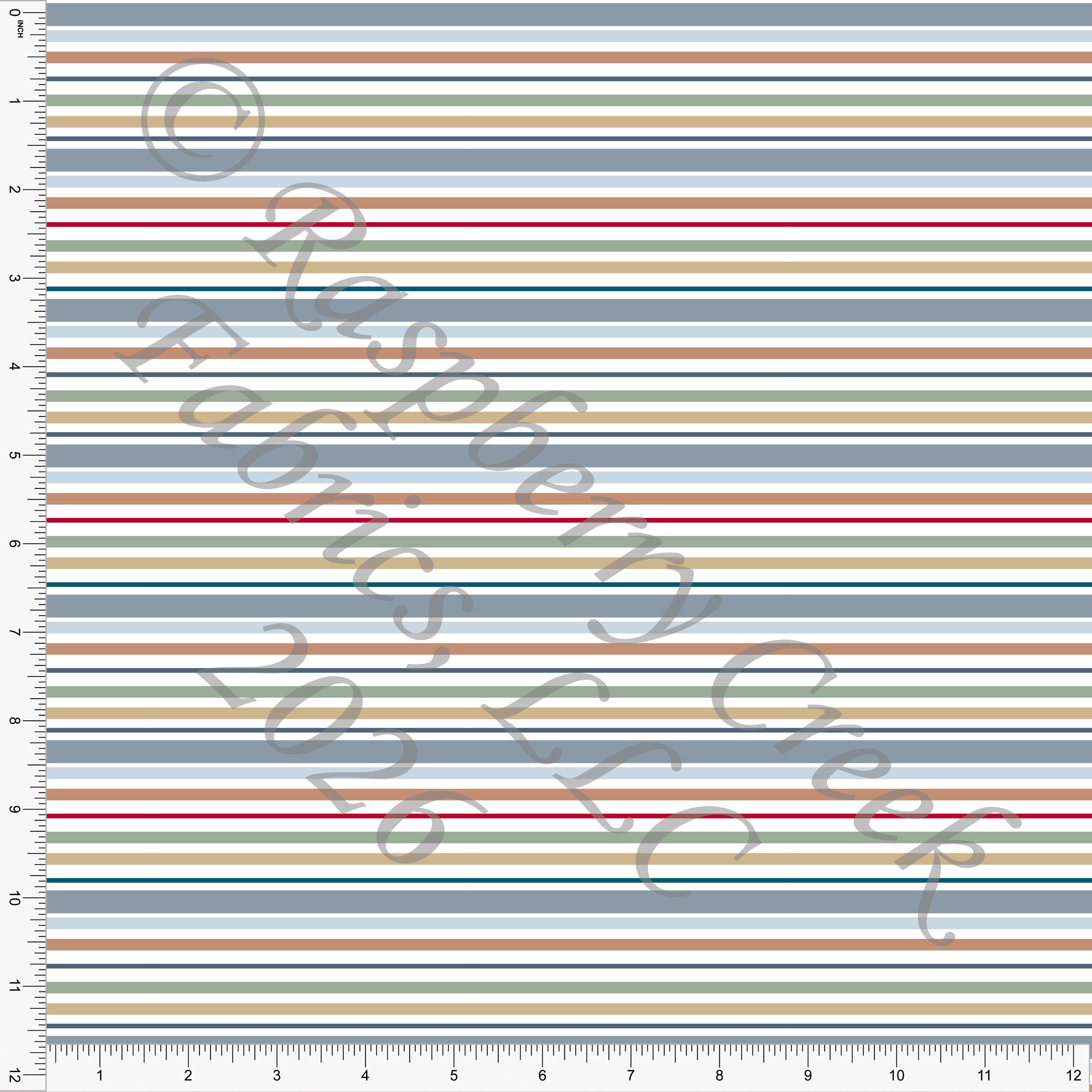 Steel Blue, Khaki, Sage, MultiStripe, My Little Valentine by Nice To Michiyo for Valentines 2026 CLUB Fabrics