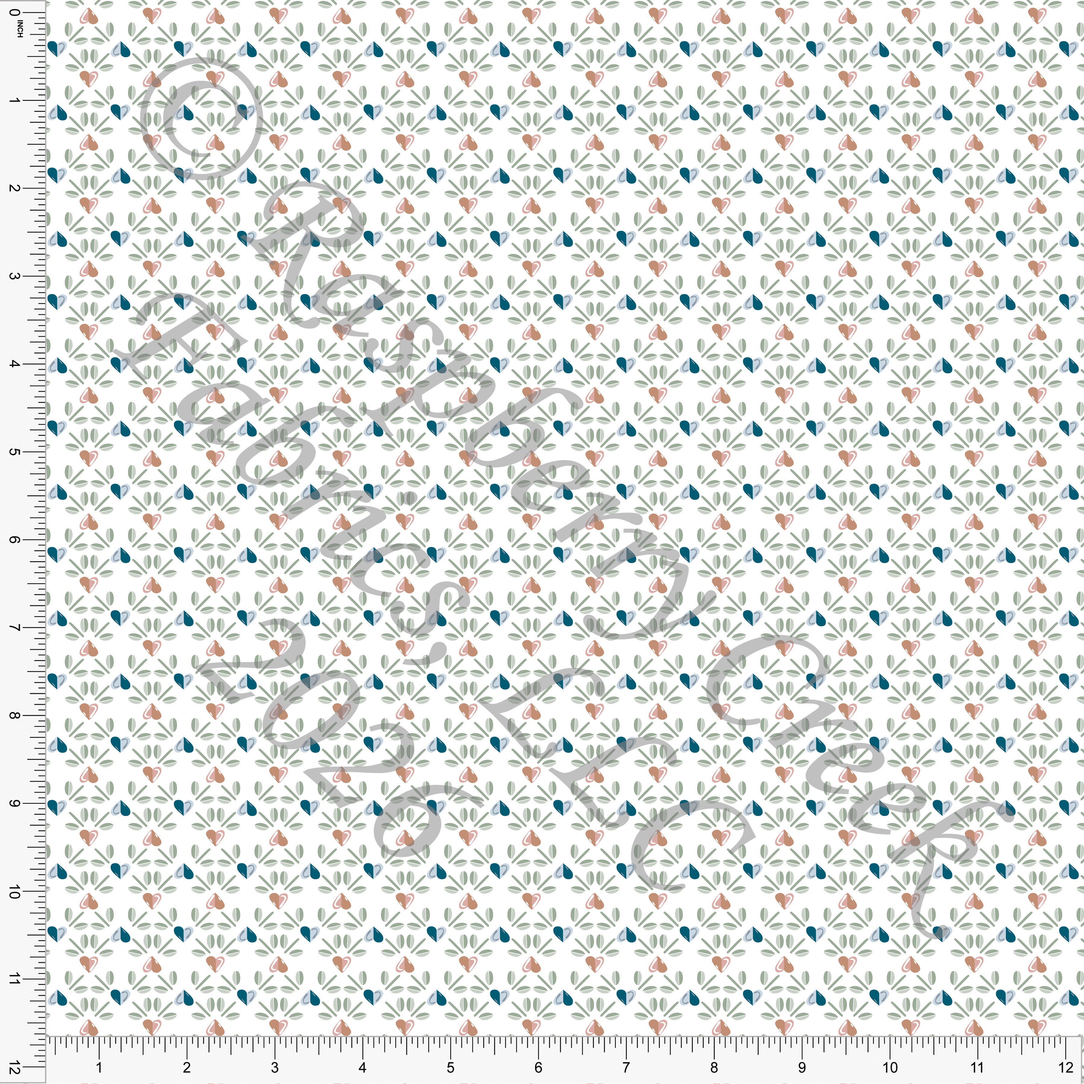 Teal, Sage, Dusty Pink, Balloon Hearts, My Little Valentine by Nice To Michiyo for Valentines 2026 CLUB Fabrics