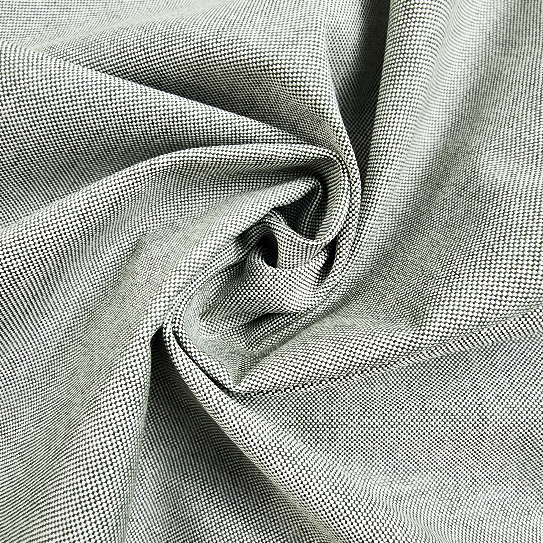 Hunter Green Oxford Cotton Shirting Swirled