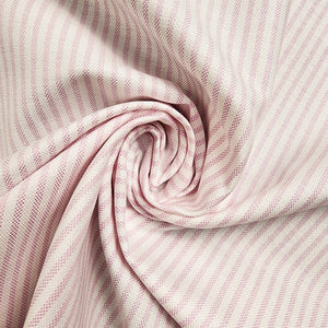 Pink Stripe Oxford Cotton Shirting Swirled