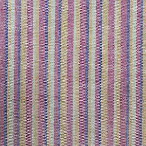 Wine Multicolor Stripe Oxford Cotton Shirting