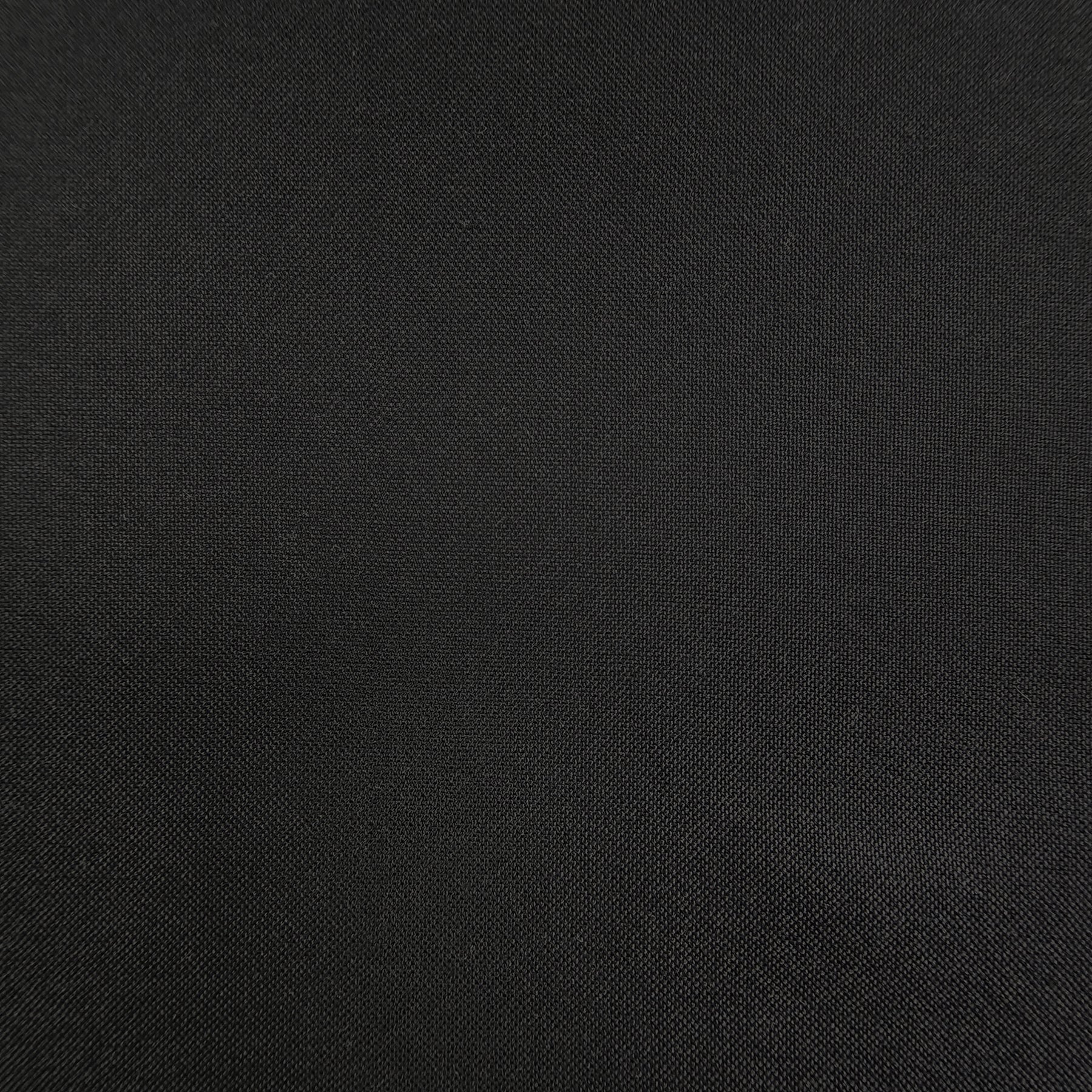 Solid Black Oxford Cotton Shirting