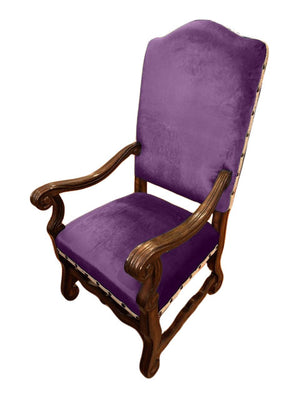 Solid Plum 8.75oz Imperial Minky Woven Fabric