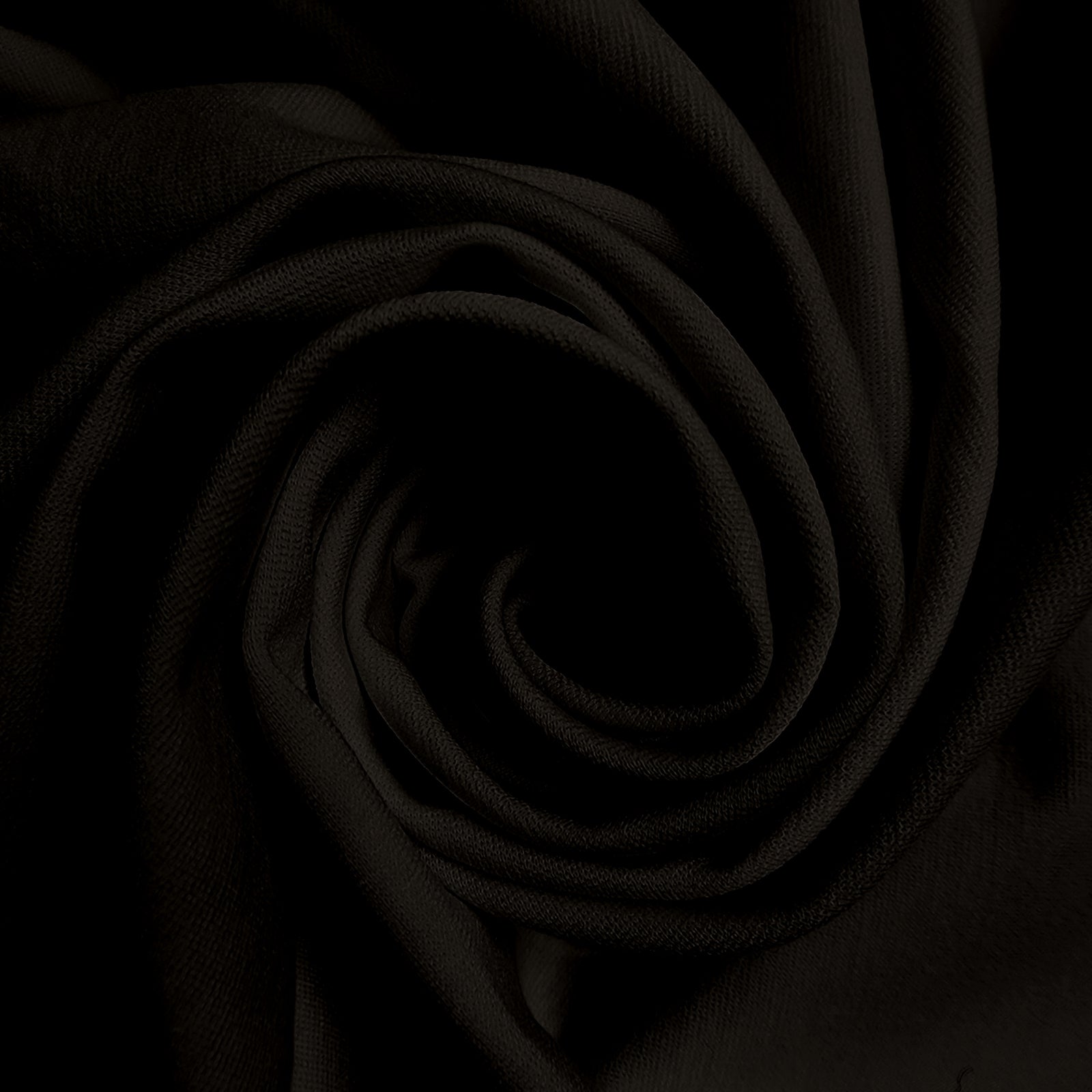 Solid Black Ponte De Roma Knit Fabric 