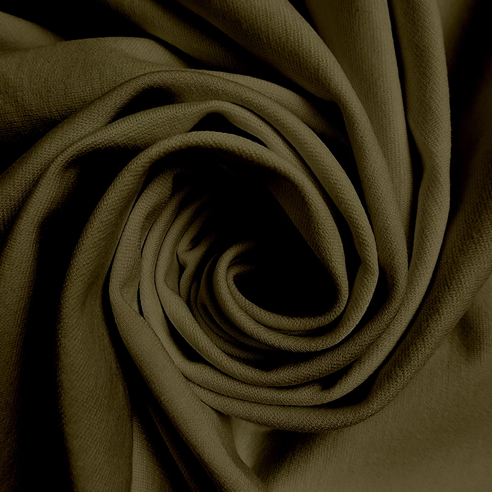 Solid Olive Green Ponte De Roma Knit Fabric