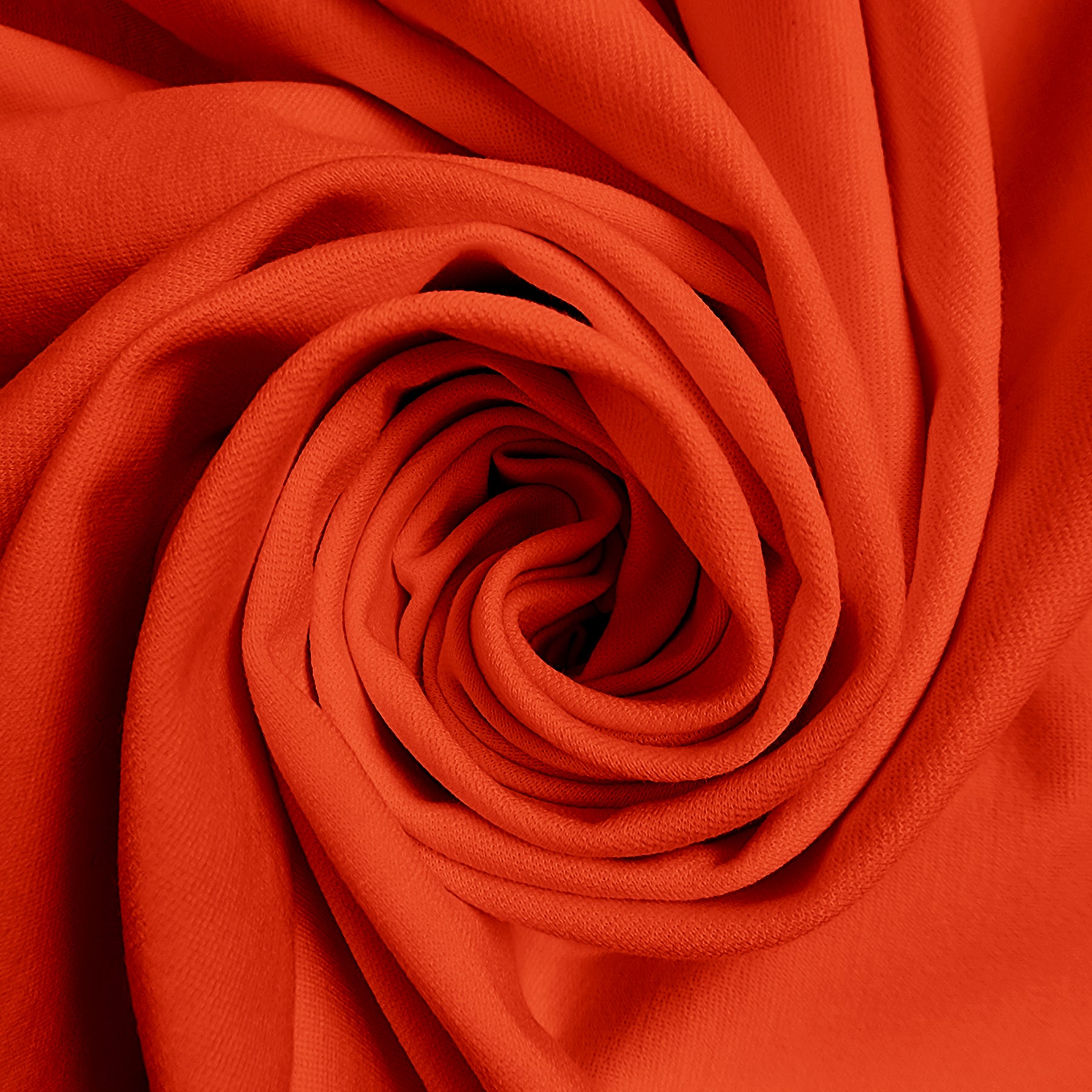 Solid Orange Ponte De Roma Knit Fabric