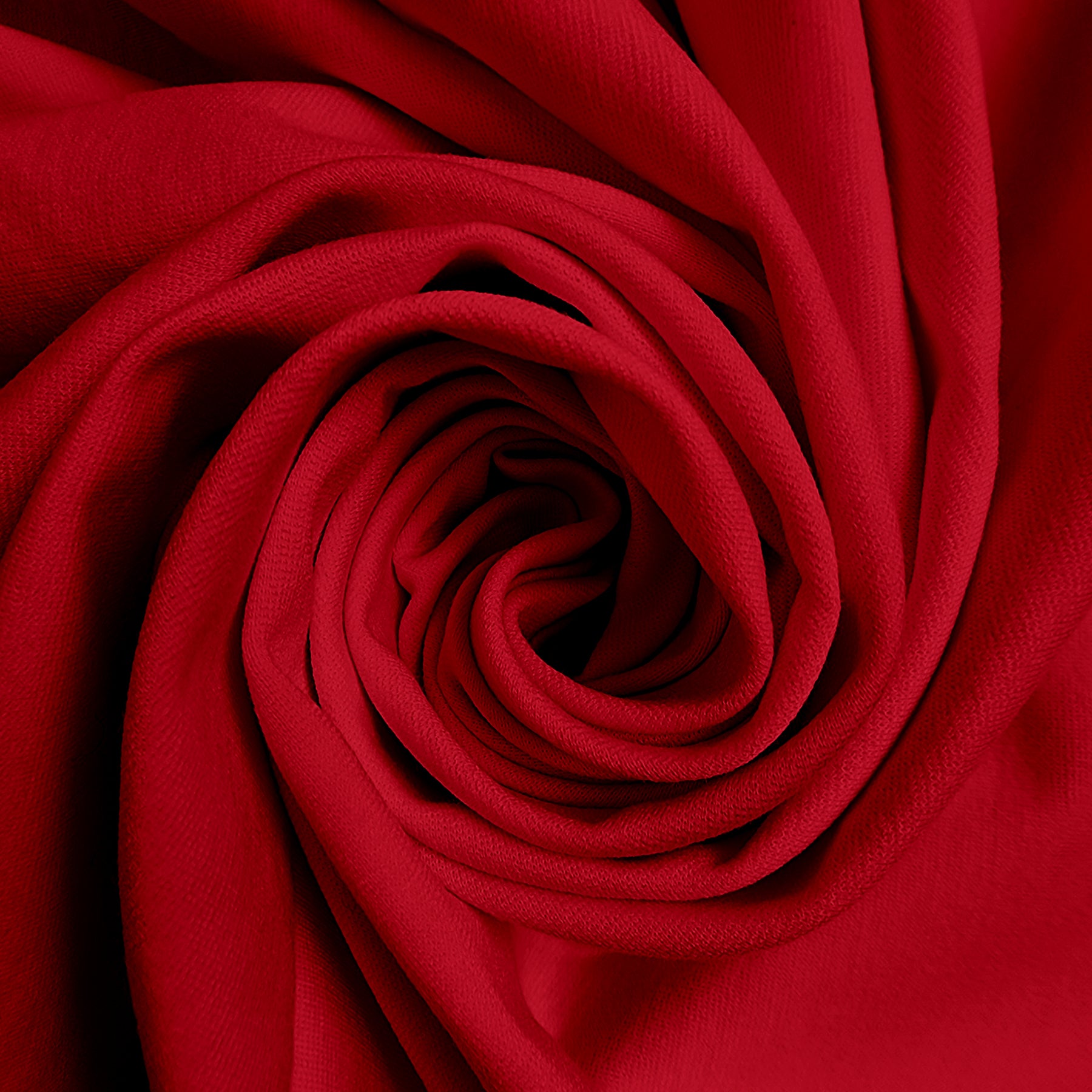 Solid Red Ponte De Roma Knit Fabric