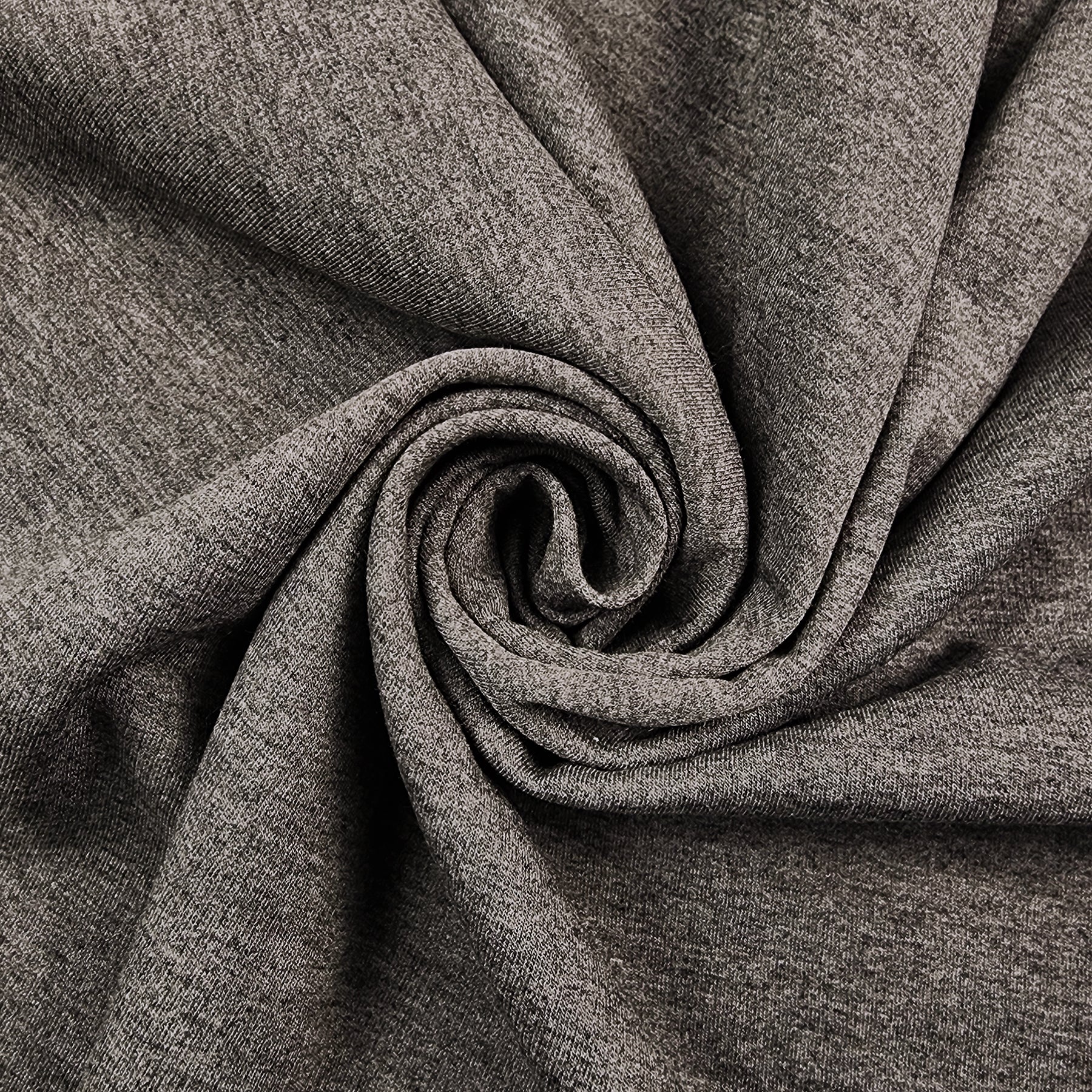 Charcoal Grey Sweatshirt Fleece Swirled