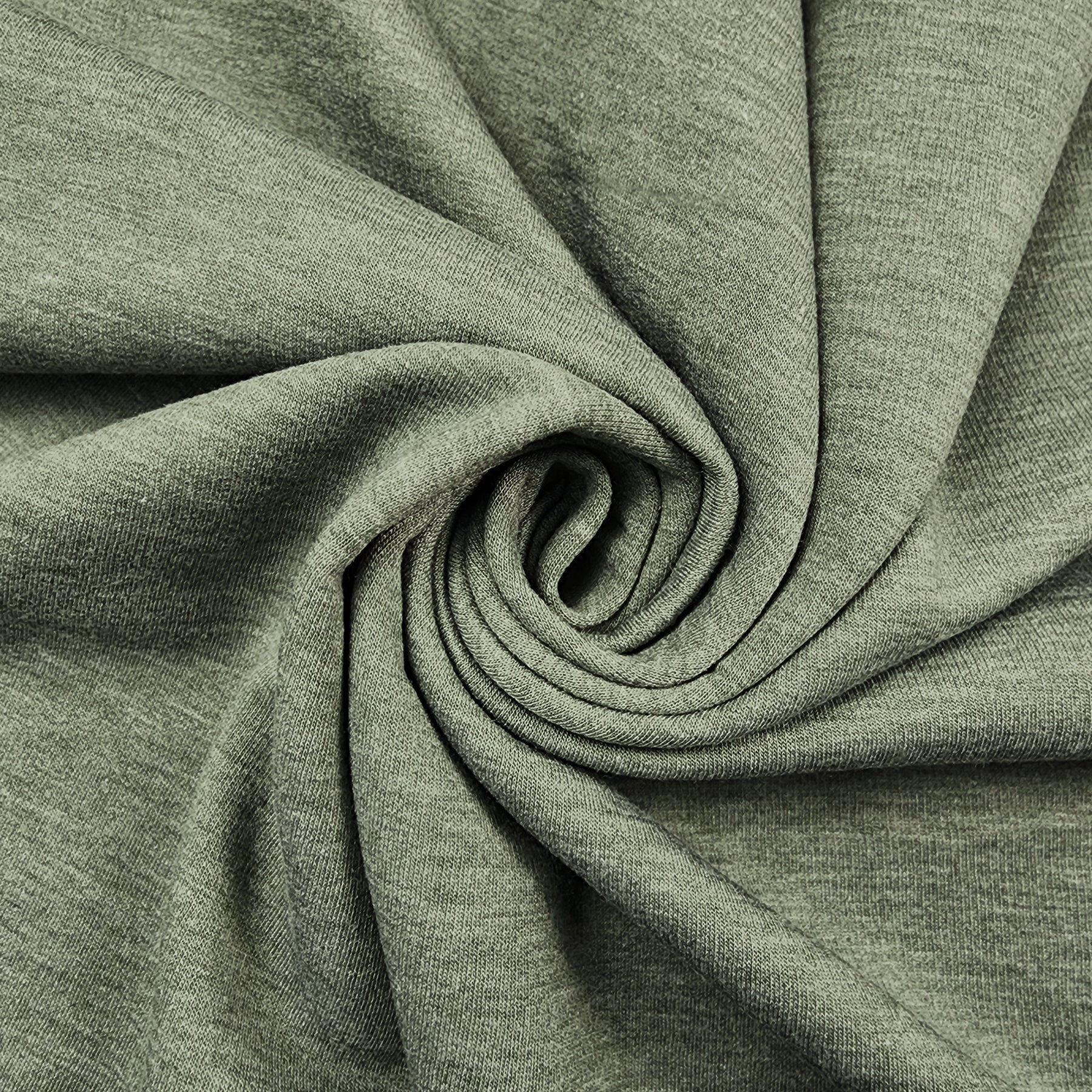 Sage Green Sweatshirt Fleece Swirled