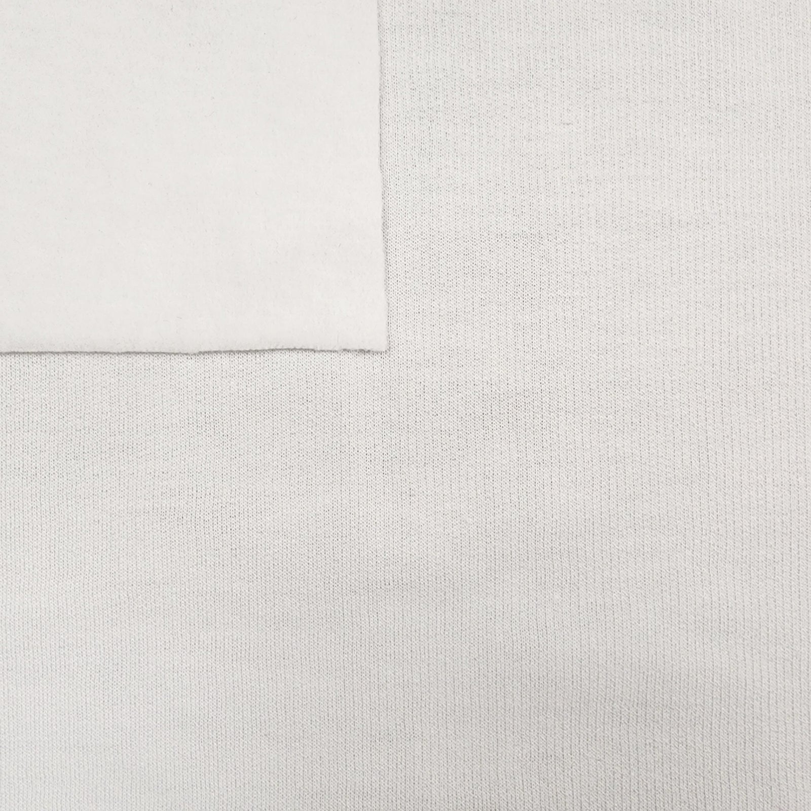 Solid White Sweatshirt Fleece Swirled