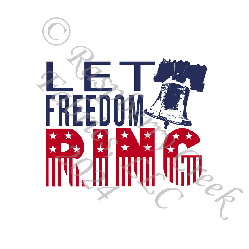 Navy Red and White Let Freedom Ring Bell Panel, American Places by Elise Peterson for CLUB Fabrics