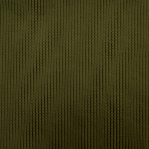 Solid Olive Green 2x1 Rib Knit