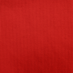 Solid Red 2x1 Rib Knit 