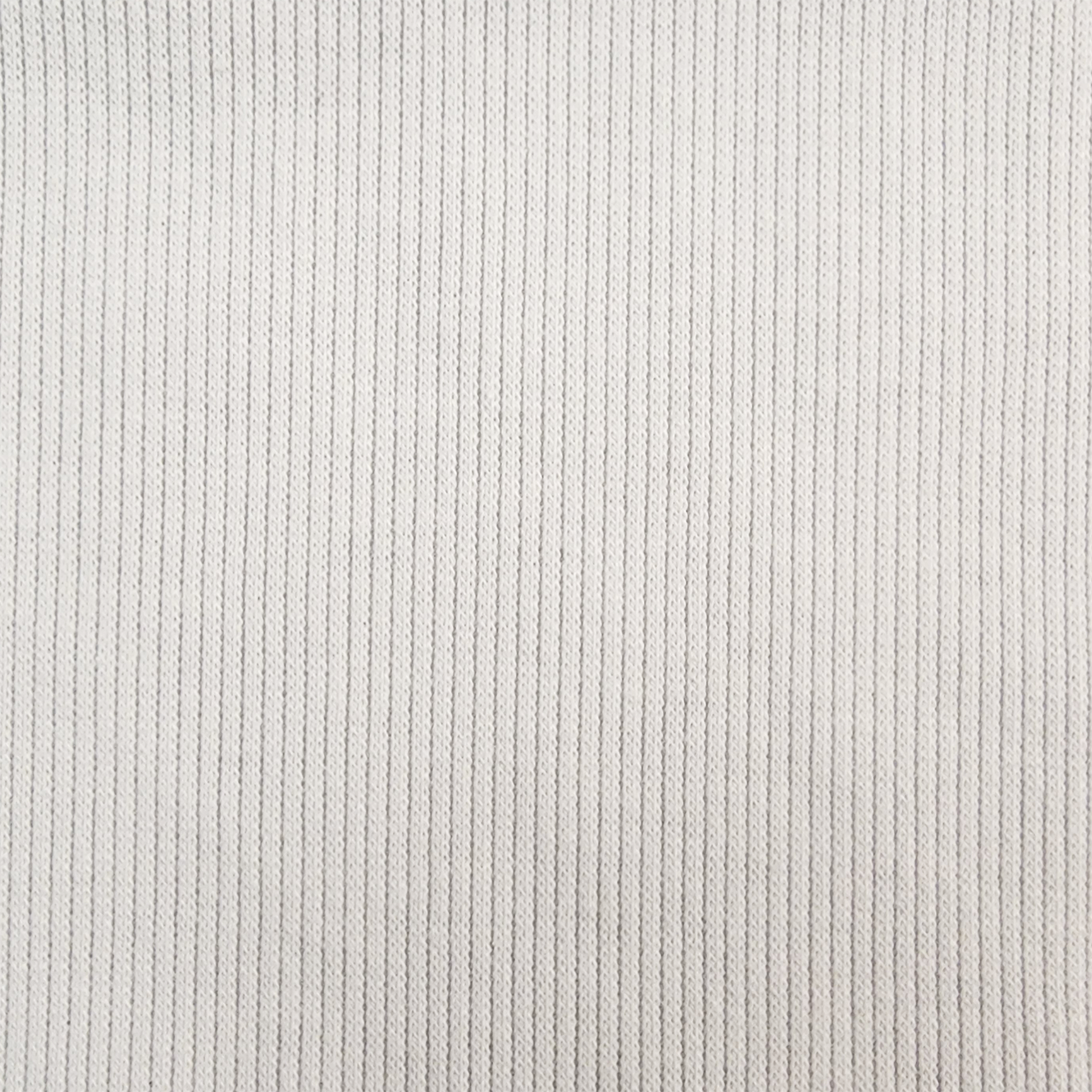 Solid White 2x1 Rib Knit 