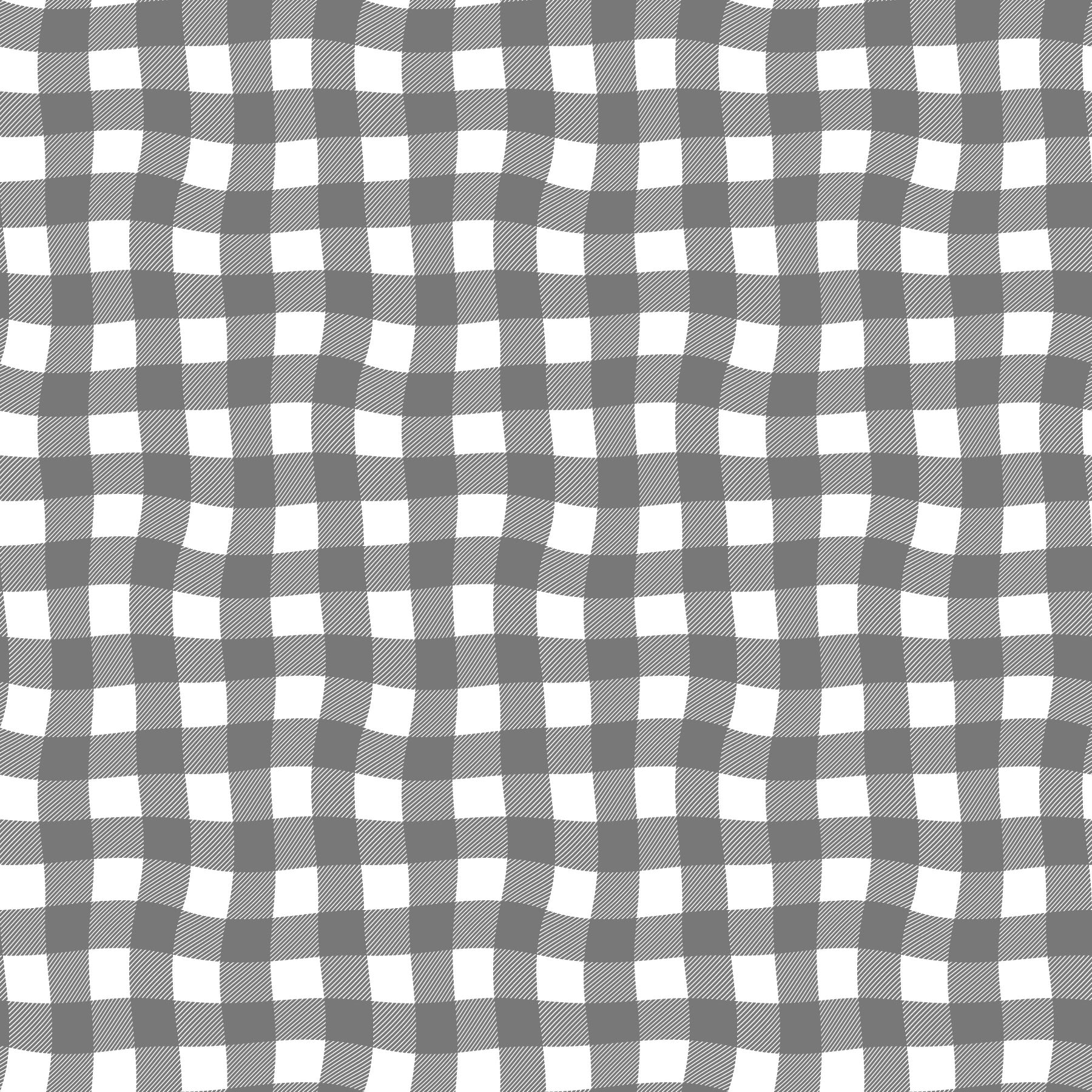 Grey Wavy Gingham, Rayon Challis by Diana Rammell