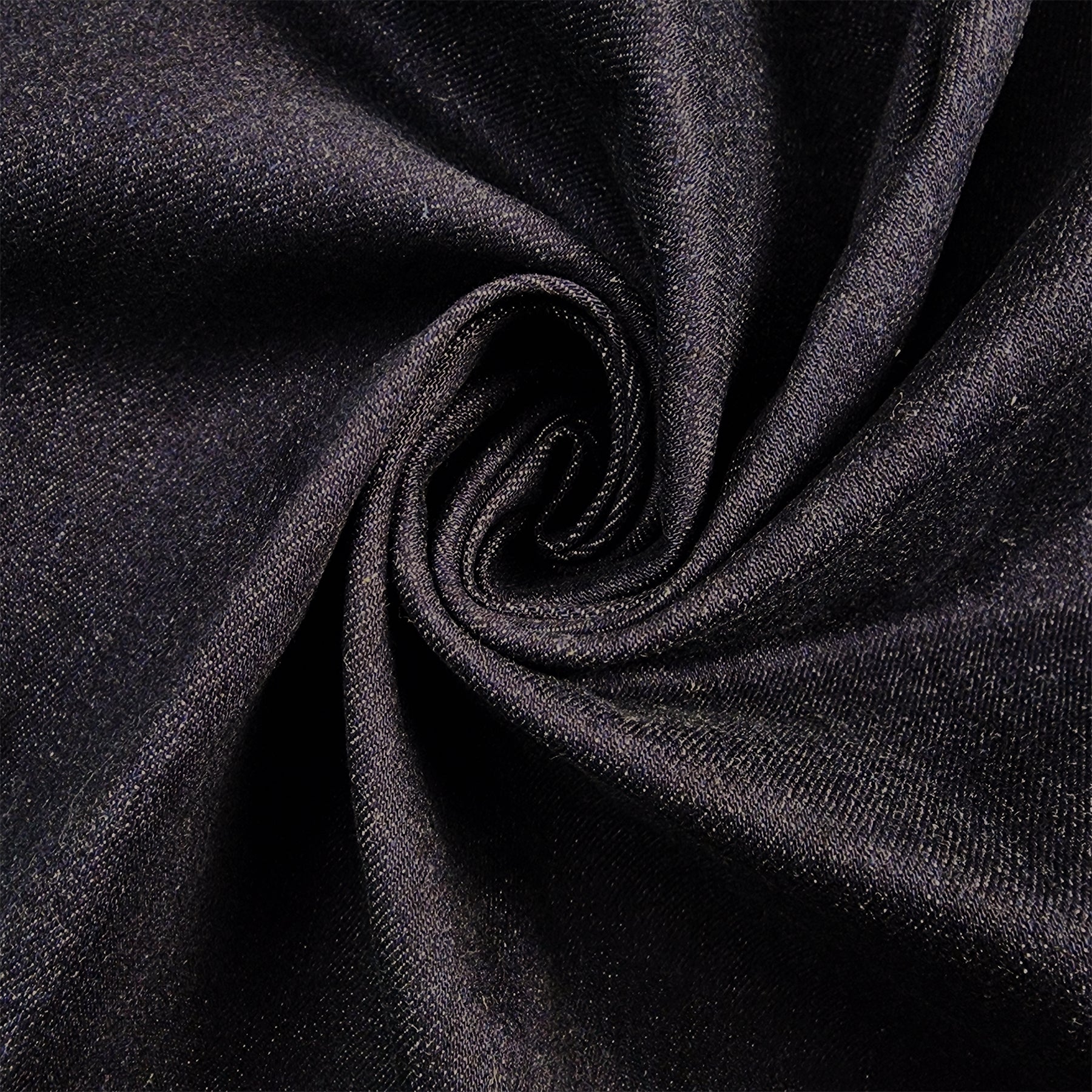 9 oz Dark Washed Stretch Denim Swirled