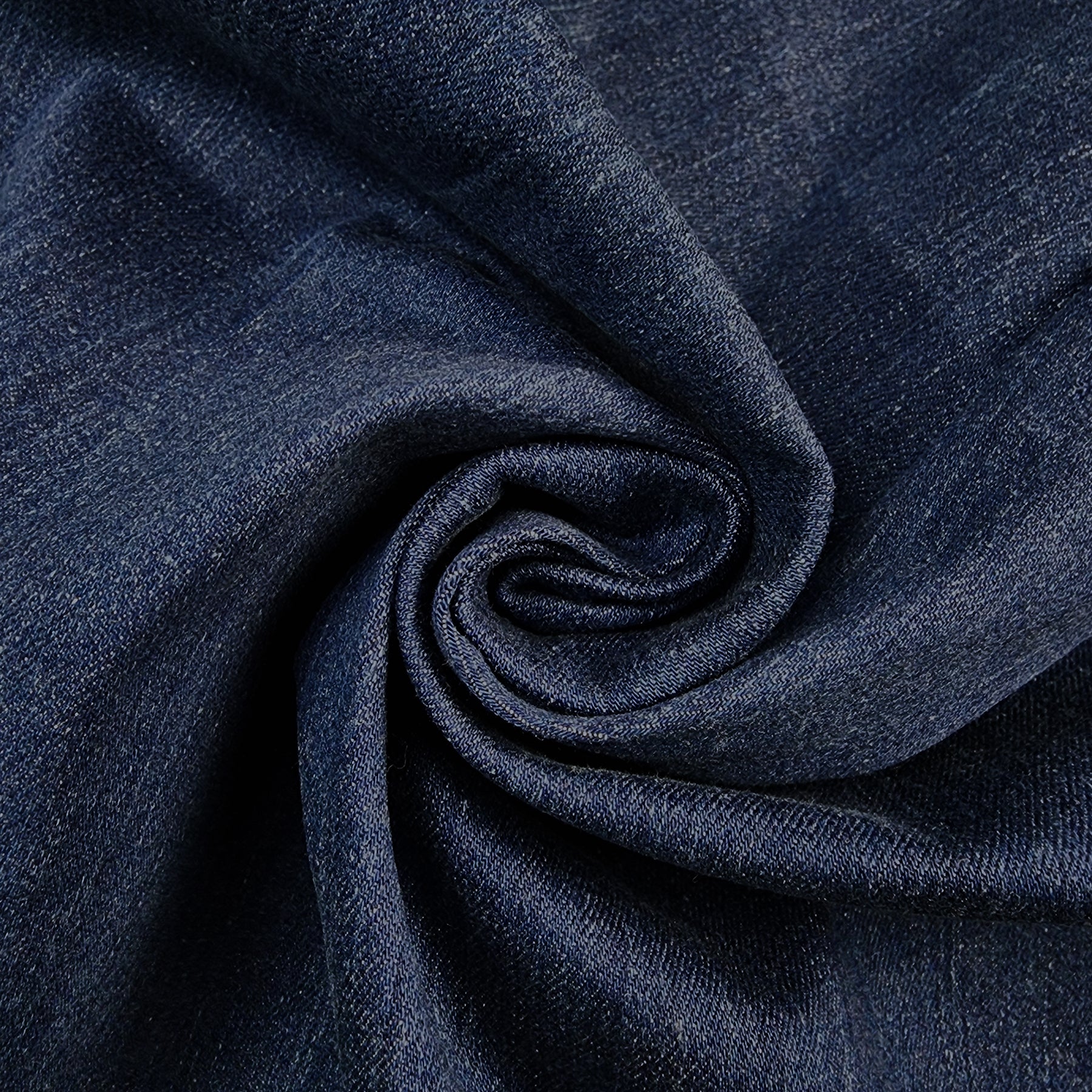 9 oz Medium Washed Stretch Denim Swirled