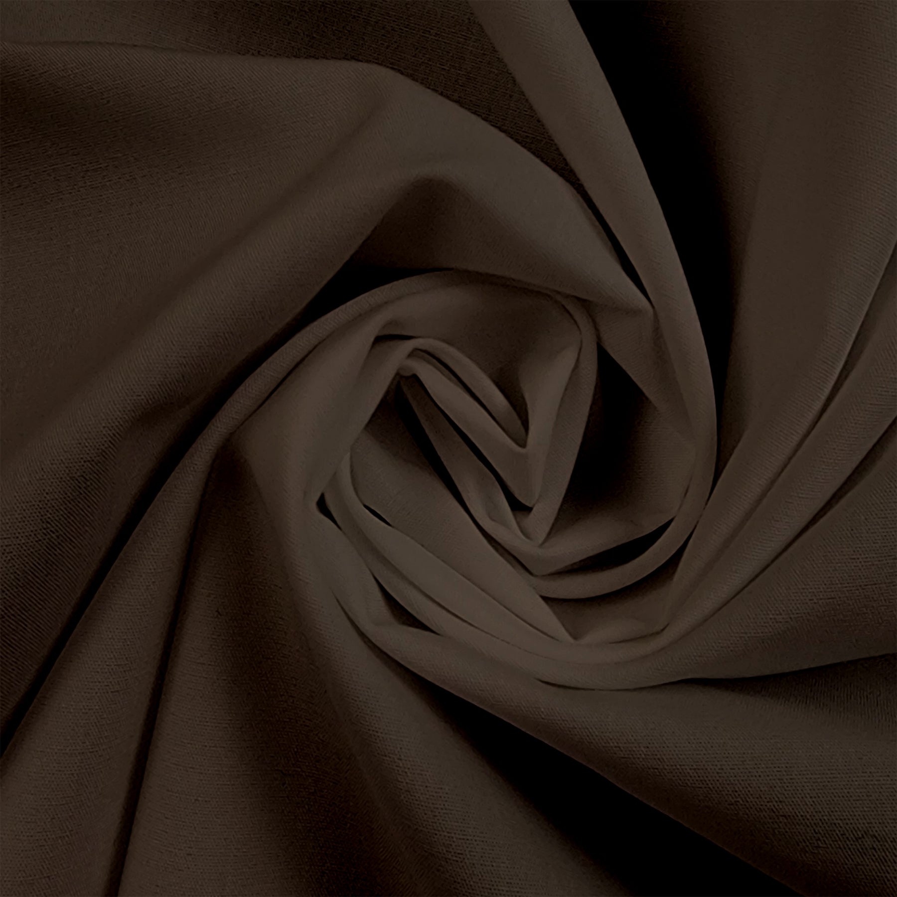 Solid Coffee Supreme Shirting Cotton 50's Broadcloth