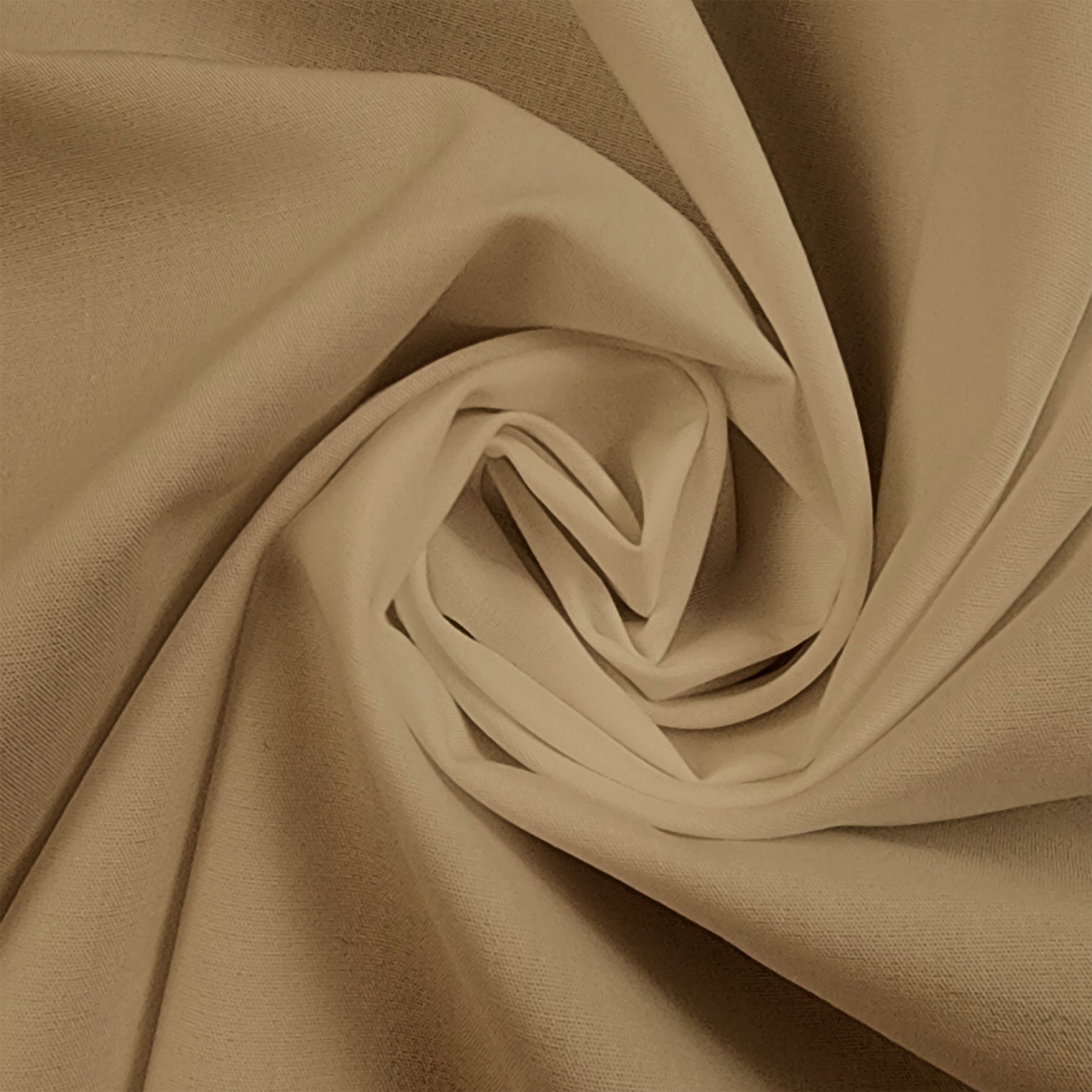 Solid Dark Khaki Supreme Shirting Cotton 50's Broadcloth