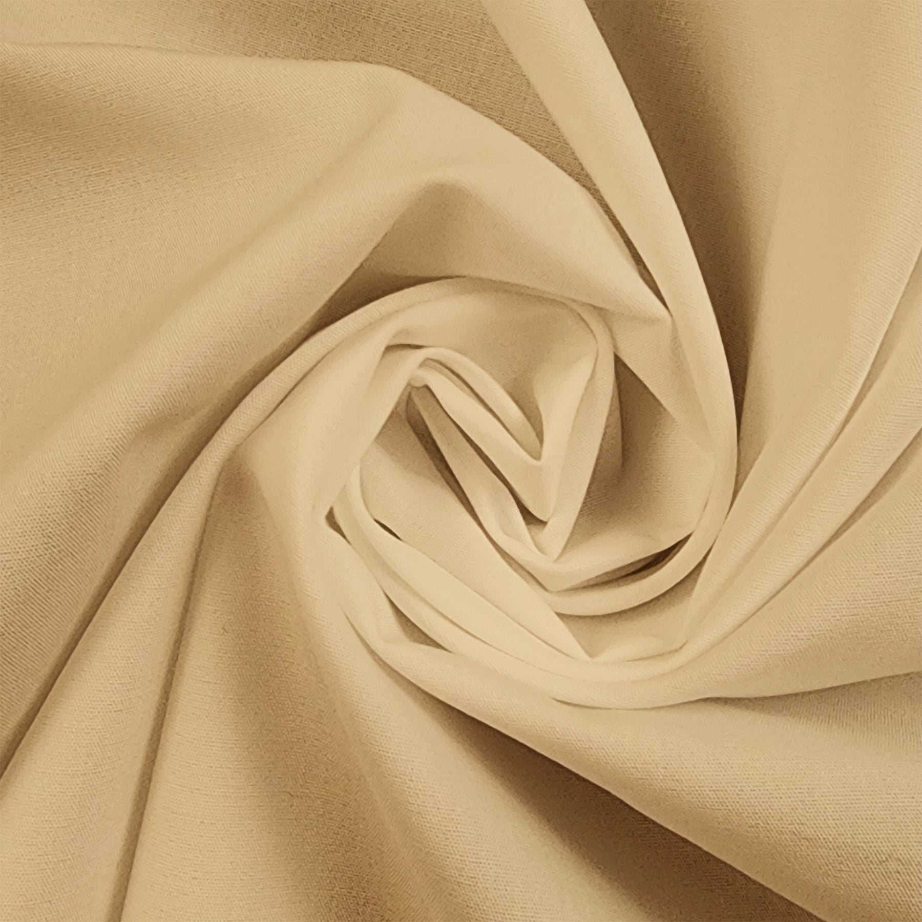 Solid Light Khaki Supreme Shirting Cotton 50's Broadcloth