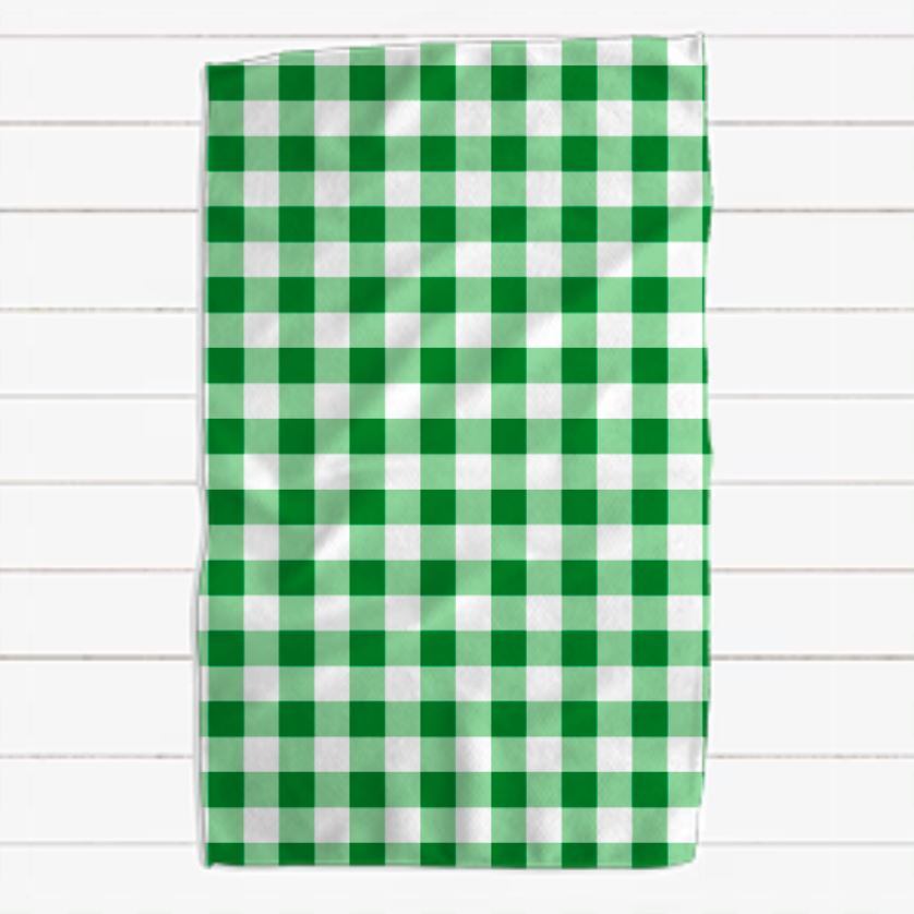 Tonal Green Plaid and Arygle St Patricks Day, Set of Two