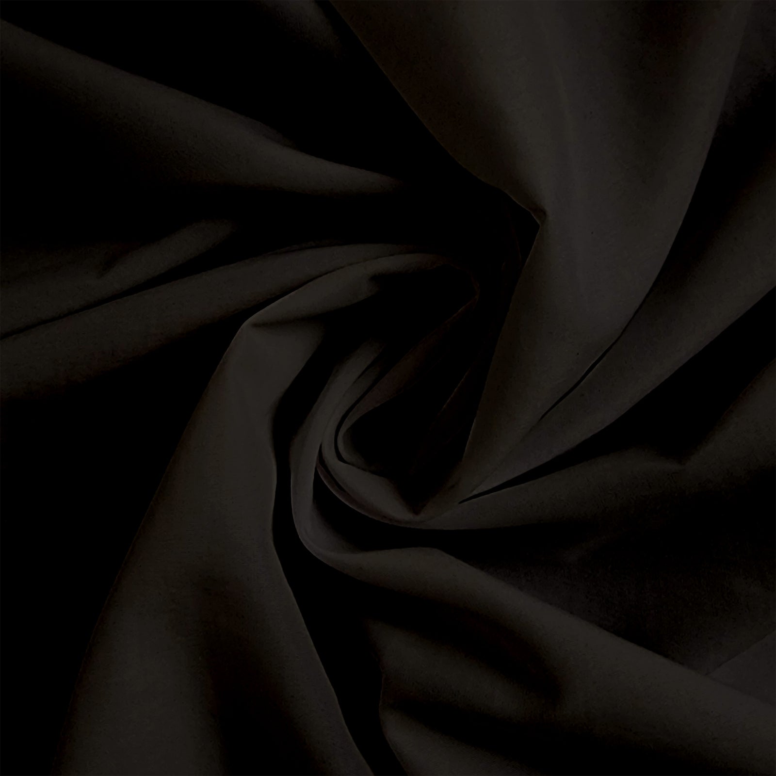 Solid Black 2-ply Taslan Nylon
