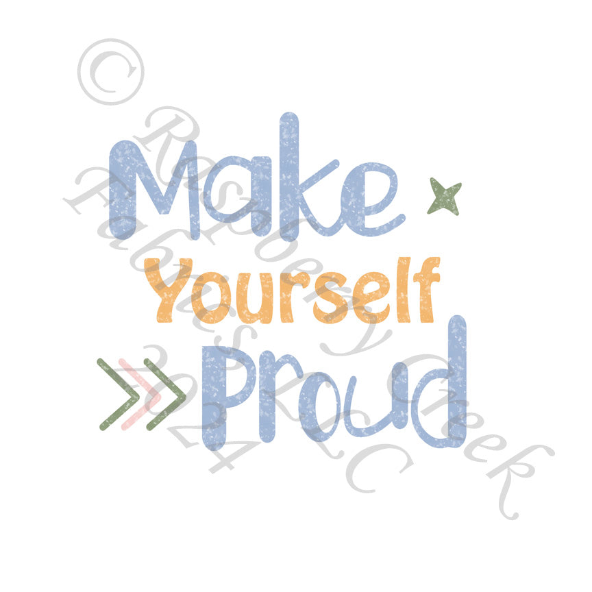 Periwinkle Sage and Tangerine Make Yourself Proud Panel, Trends for CLUB Fabrics