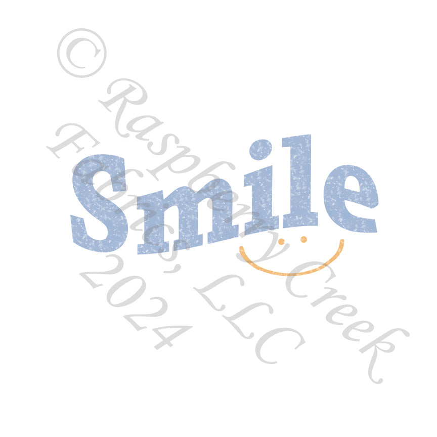 Periwinkle and Tangerine Smile Panel, Trends for CLUB Fabrics