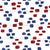 Patriotic Red, White, and Blue Boho Dashes Image