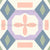 Geometric tile, pastel colors Image