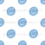 Polka dots simple blue hand drawn Image