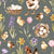 Easter Chicken by MirabellePrint / Sage Linen Textured Background Image
