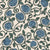 Renaissance Hydrangea Swirls in Cream and Light Blue Image