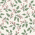 Classic Christmas Tossed Holly Berry, Off White, Red and Green Colorway Image