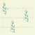 Small Peachy Pink Watercolor Flower Stem on Warm Ivory Cream Image