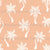 Whimsical Scattered Boho Palm Trees Silhouettes on Peach Image