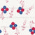 Patriotic Celebration Red White and Blue Butterflies and Streaming Stars Image
