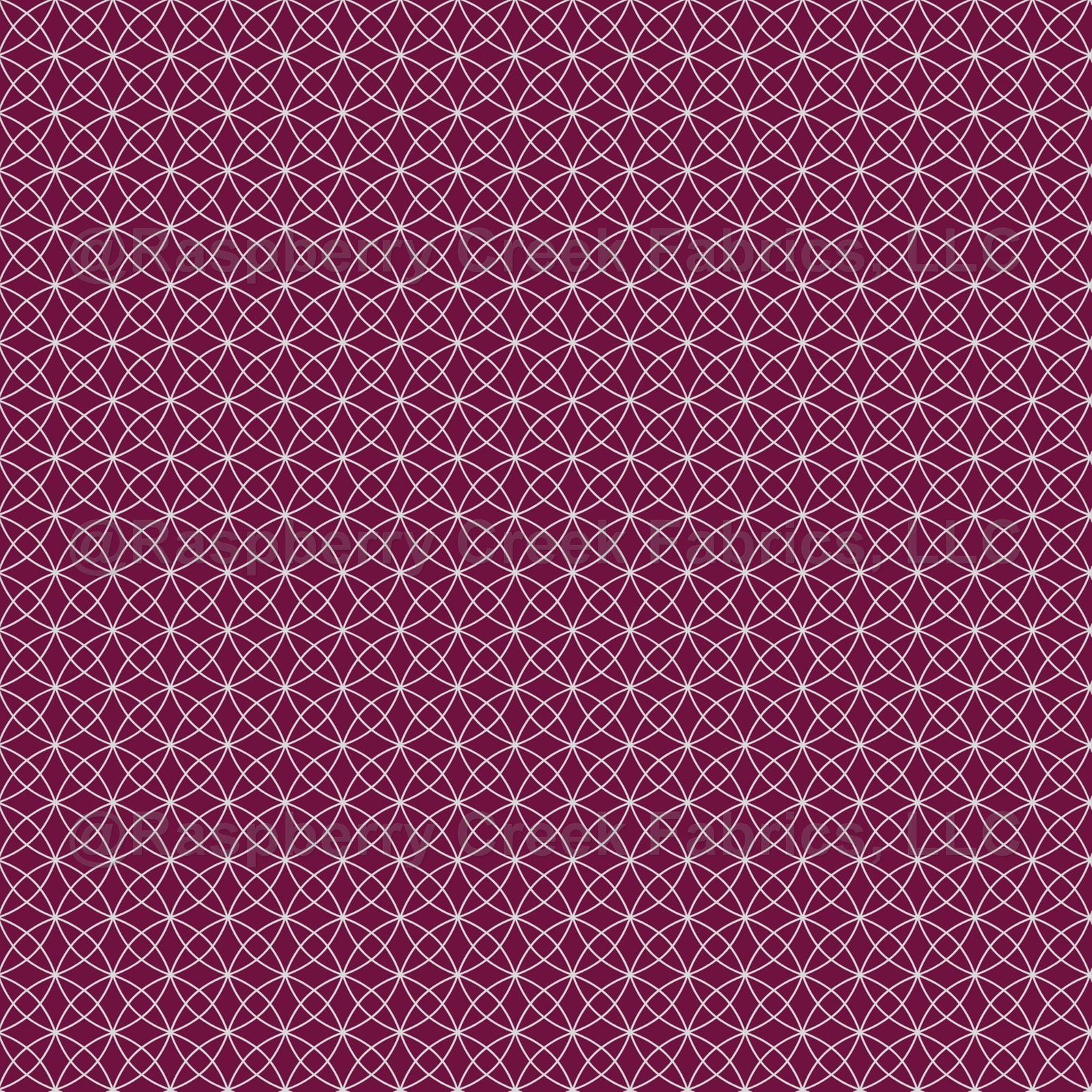 Interlocking Curves on Dark Mulberry